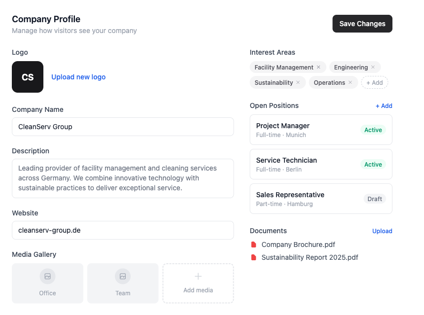 Company Profiles & Media